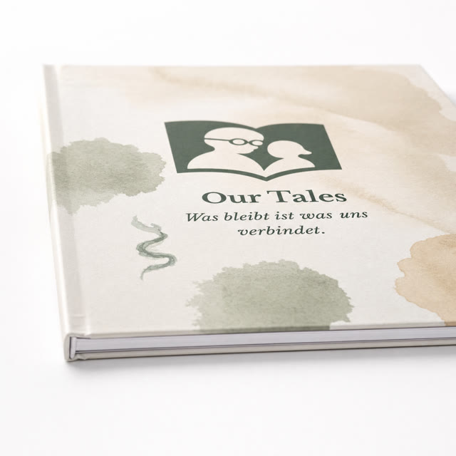 Close-up of the cover and page block